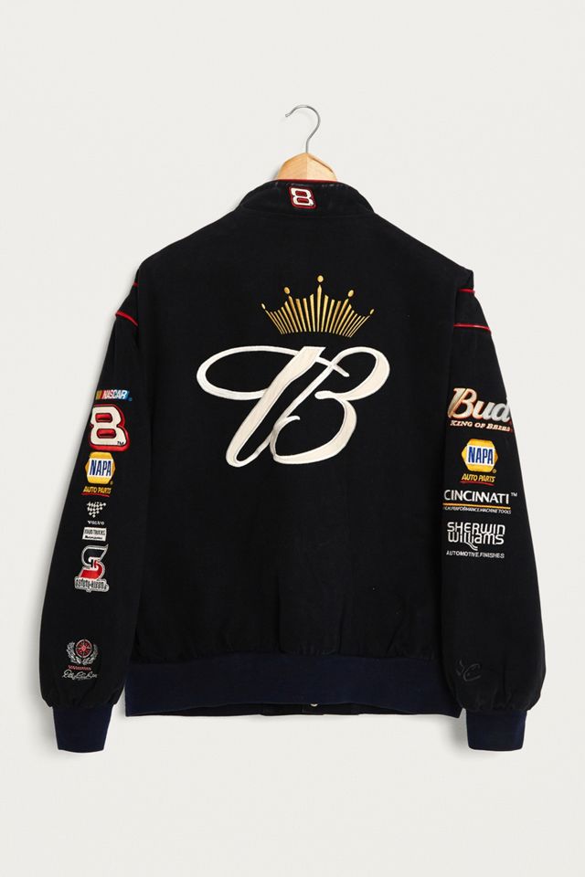 Urban Renewal Vintage One-of-a-Kind Budweiser Black NASCAR Jacket #1
