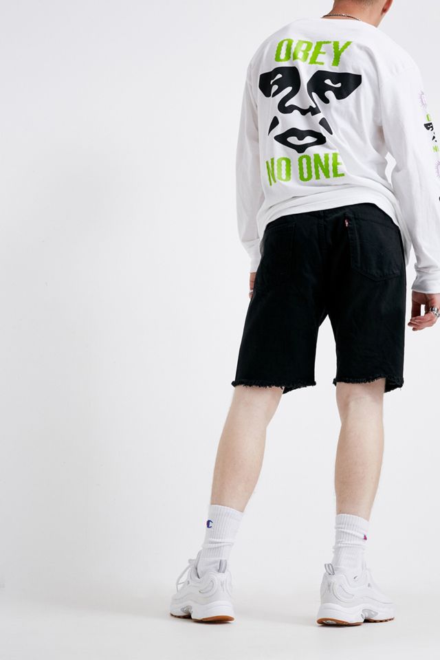 Urban Renewal Remade From Vintage – Abgeschnittene Levi's-Shorts in Schwarz #2