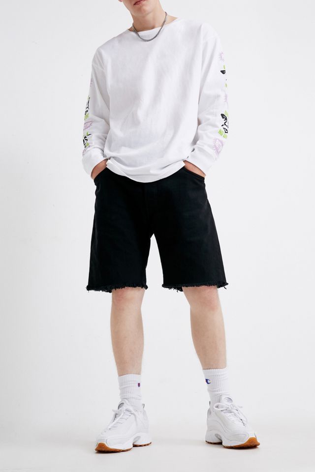 Urban Renewal Remade From Vintage – Abgeschnittene Levi's-Shorts in Schwarz #3