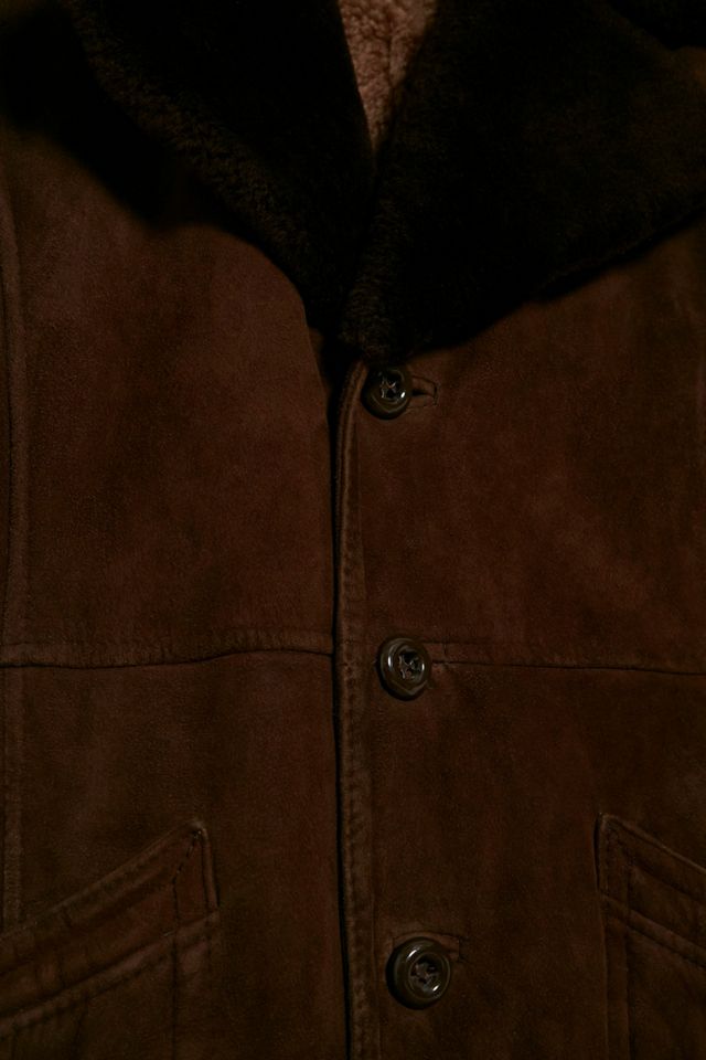 Urban Renewal One-Of-A-Kind - Veste en peau de mouton marron foncé #2