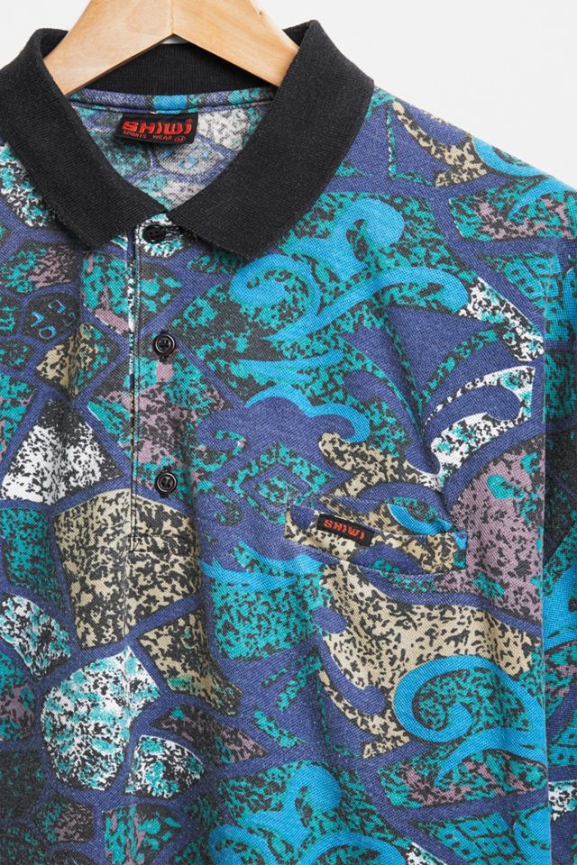 Urban Renewal Vintage Patterned Men's Short-Sleeve Polo Shirt #2