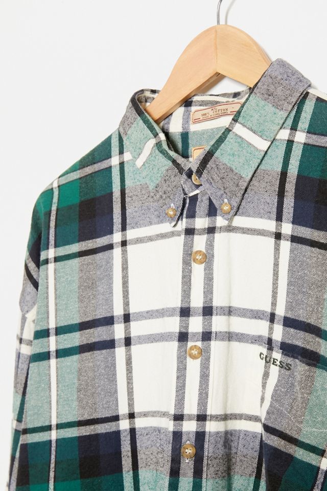 Urban Renewal Vintage White Flannel Check Shirt #2