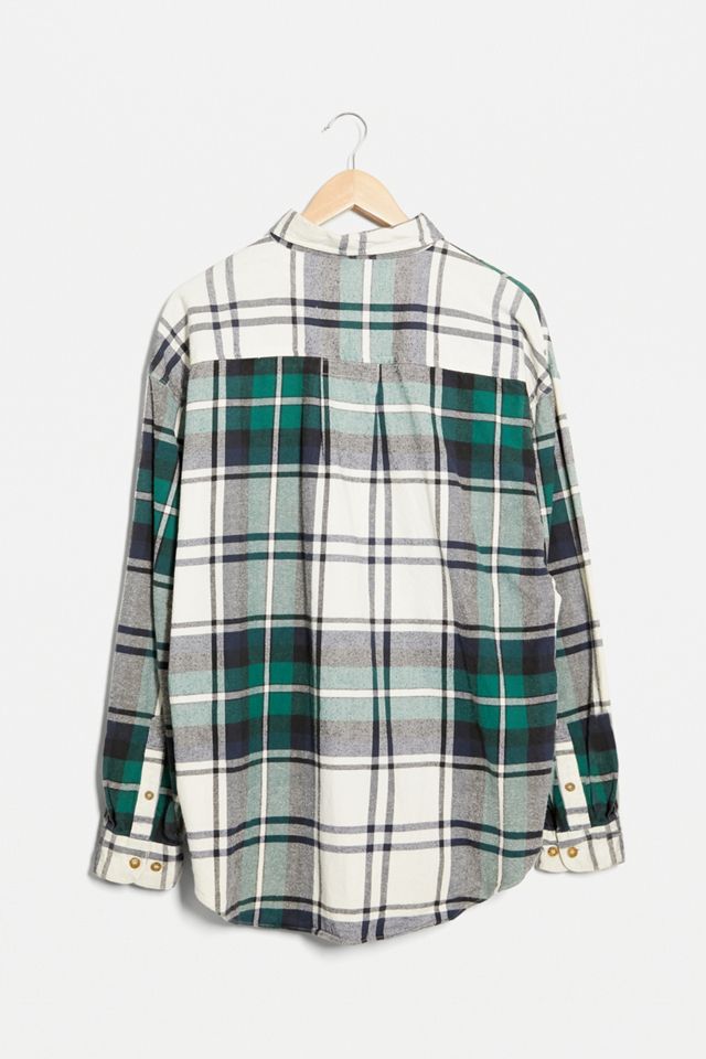 Urban Renewal Vintage White Flannel Check Shirt #3