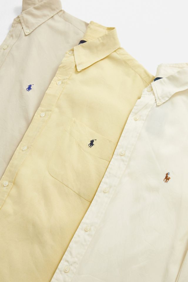 Urban Renewal Vintage Beige Polo Ralph Lauren Shirt | Urban Outfitters UK