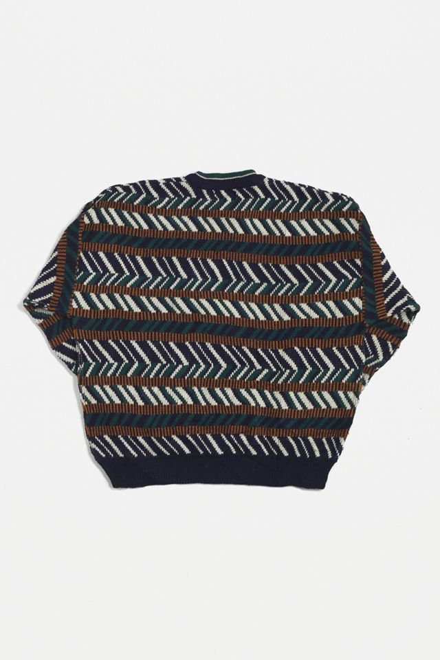 Urban Renewal Vintage Blu Fantasia Maglia Girocollo Jumper #2