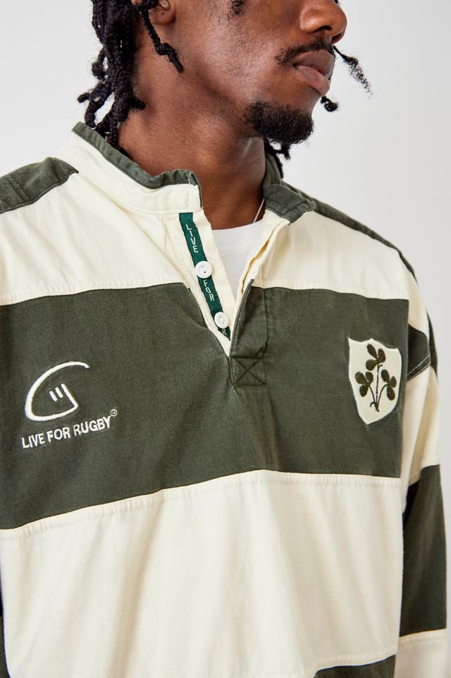 Urban Renewal Vintage Light Stripe Rugby Shirt | Urban Outfitters UK