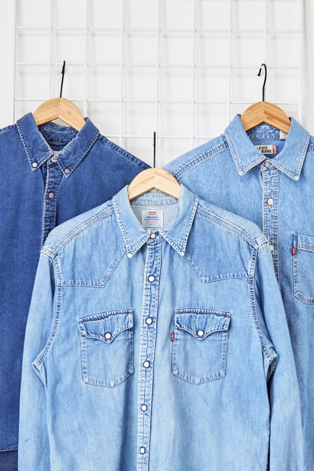 Urban Renewal Vintage Levi s Denim Shirt Urban Outfitters UK