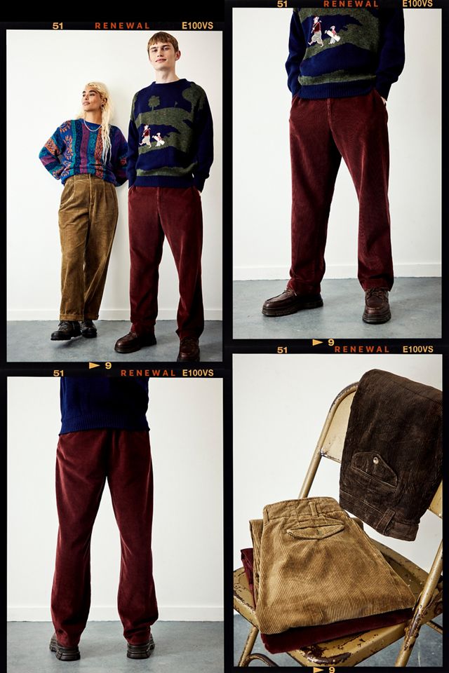 Corduroy Utility Trousers in Original Brown