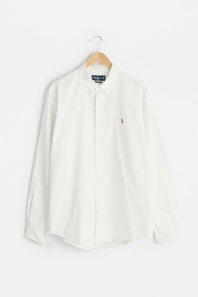 Urban Renewal Vintage White Polo Ralph Lauren Shirt #1