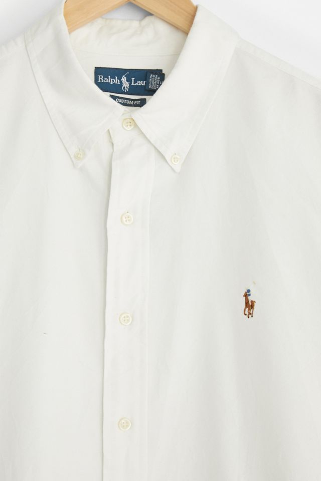 Urban Renewal Vintage White Polo Ralph Lauren Shirt #3