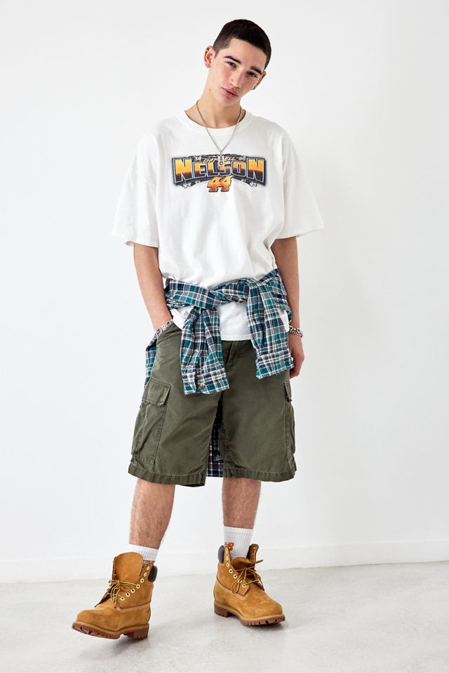 Urban Renewal Vintage Grunge Green Check Flannel Shirt #5