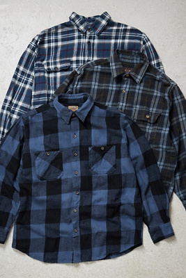 【DISCERNMENT】Suss grunge check shirt Textured Open Collar Checked Shirt | GU US