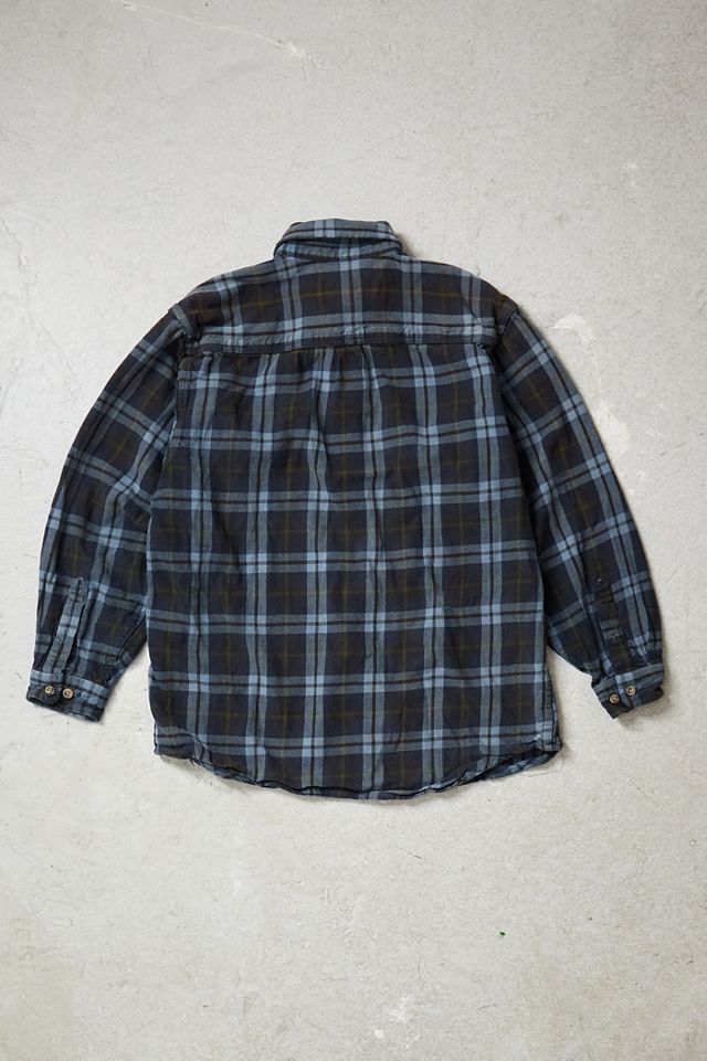 Chemise en flanelle à carreaux bleus vintage Urban Renewal Grunge #3