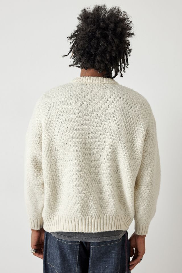 Urban Renewal Vintage Cream Aran Knit Cardigan  #3