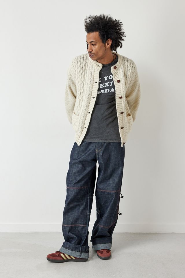 Urban Renewal Vintage Cream Aran Knit Cardigan  #4