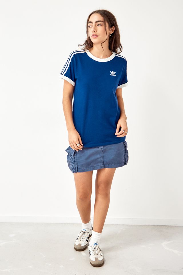 Urban Renewal Vintage Blue adidas California T-Shirt  #2