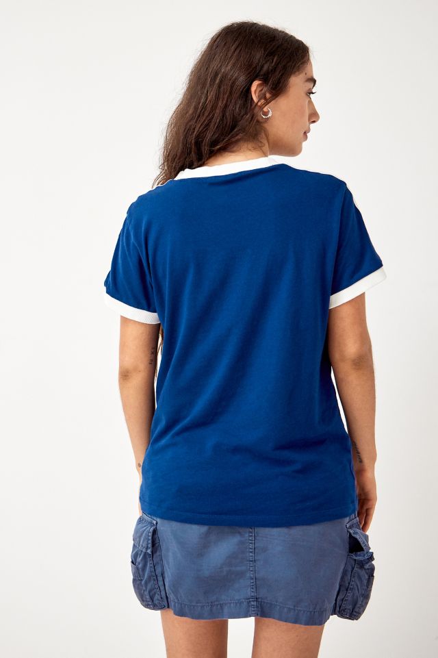 Urban Renewal Vintage Blaues adidas Kalifornien T Shirt Urban Outfitters DE