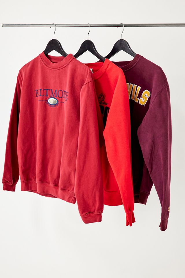 Sudadera Universitaria Vintage Roja Urban Renewal #1