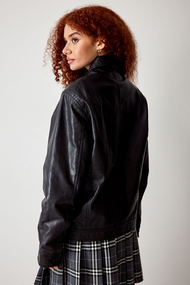 Urban Renewal Vintage Kunstleder-Jacke #4
