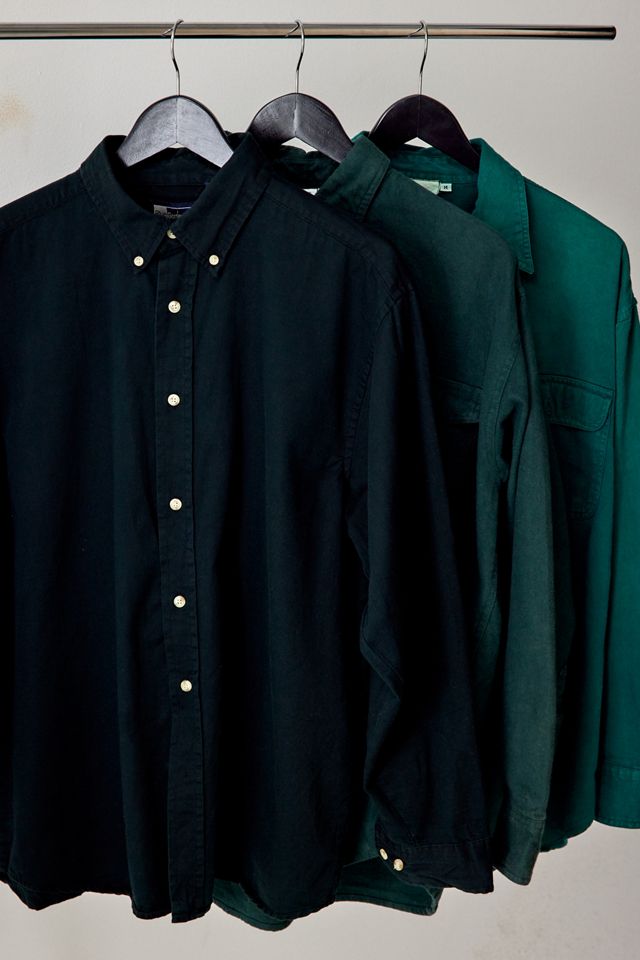Chemise en coton vert vintage Urban Renewal #1