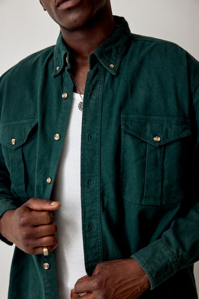 Chemise en coton vert vintage Urban Renewal #2