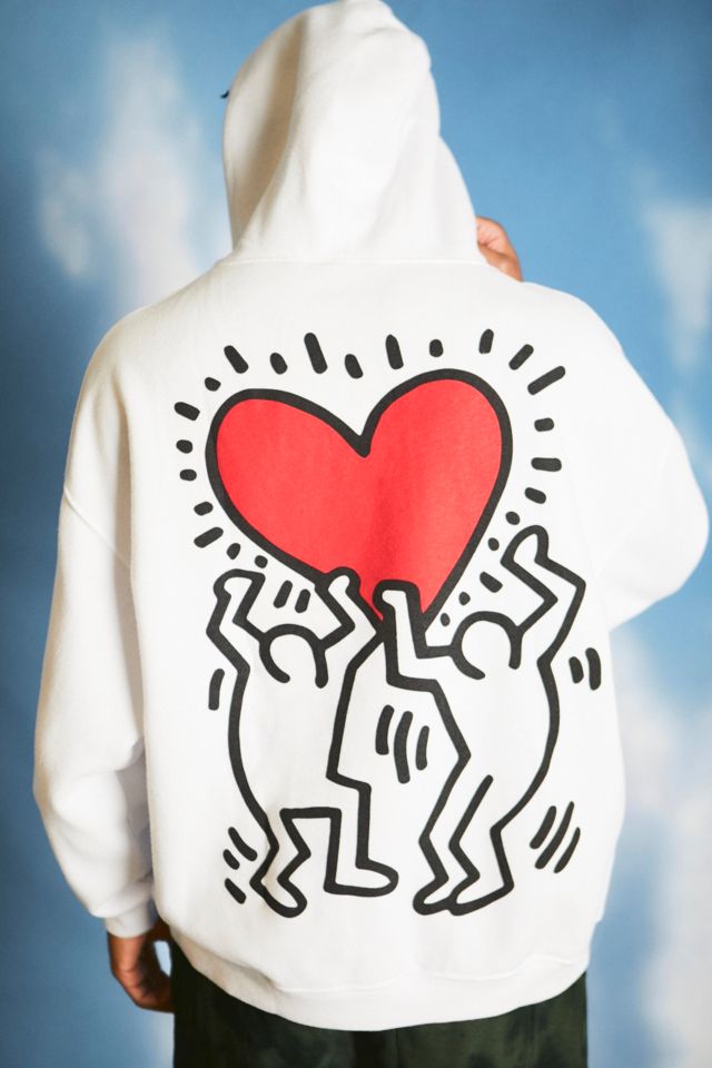 White keith haring hoodie sale