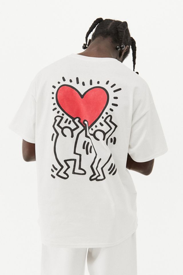 Urban Outfitters Archive © Keith Haring Foundation Heart T-Shirt #1