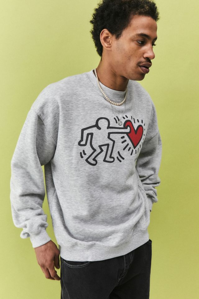 Urban Renewal Archive Keith Haring Foundation Heart Sweatshirt