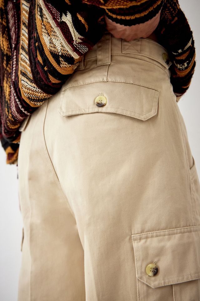 Urban Renewal Remade From Vintage - Pantalon cargo imprimé Flow beige #5