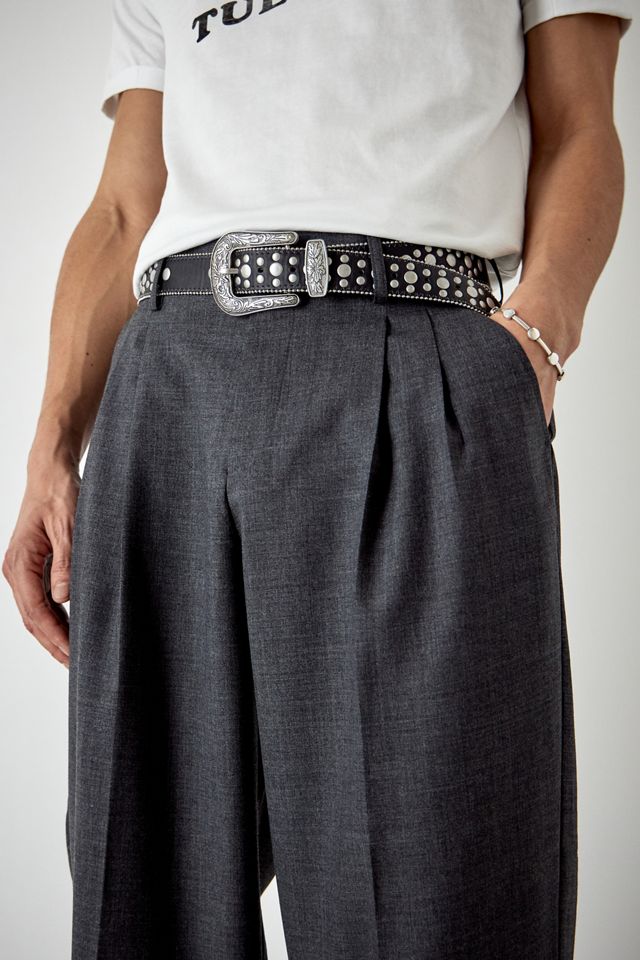 Pantaloni a Gamba Larga Urban Renewal Realizzati da Rimanenze Grigio Cenere #3