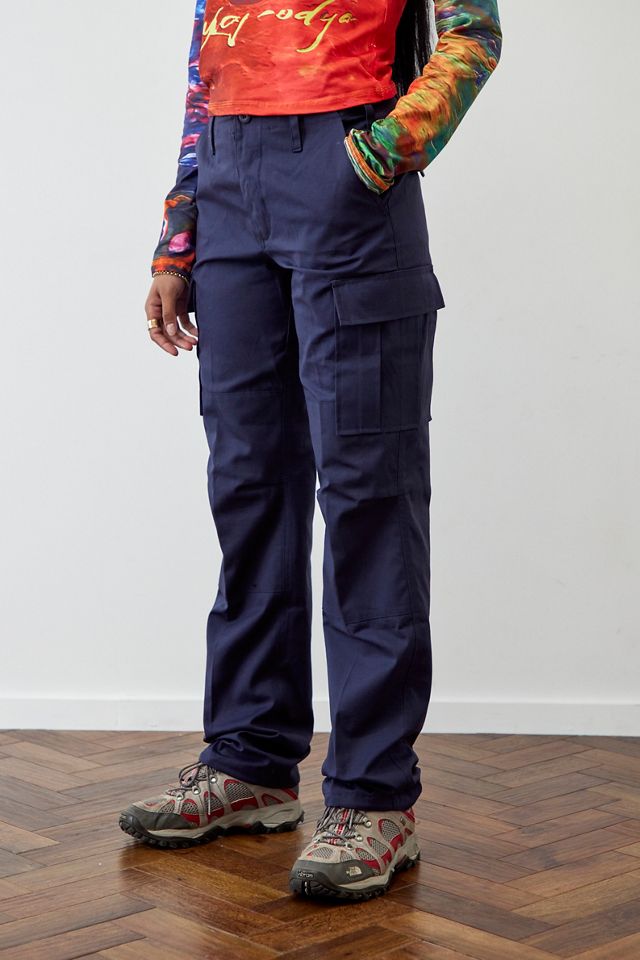 Pantalon cargo en ripstop bleu marine récupéré Urban Renewal #1