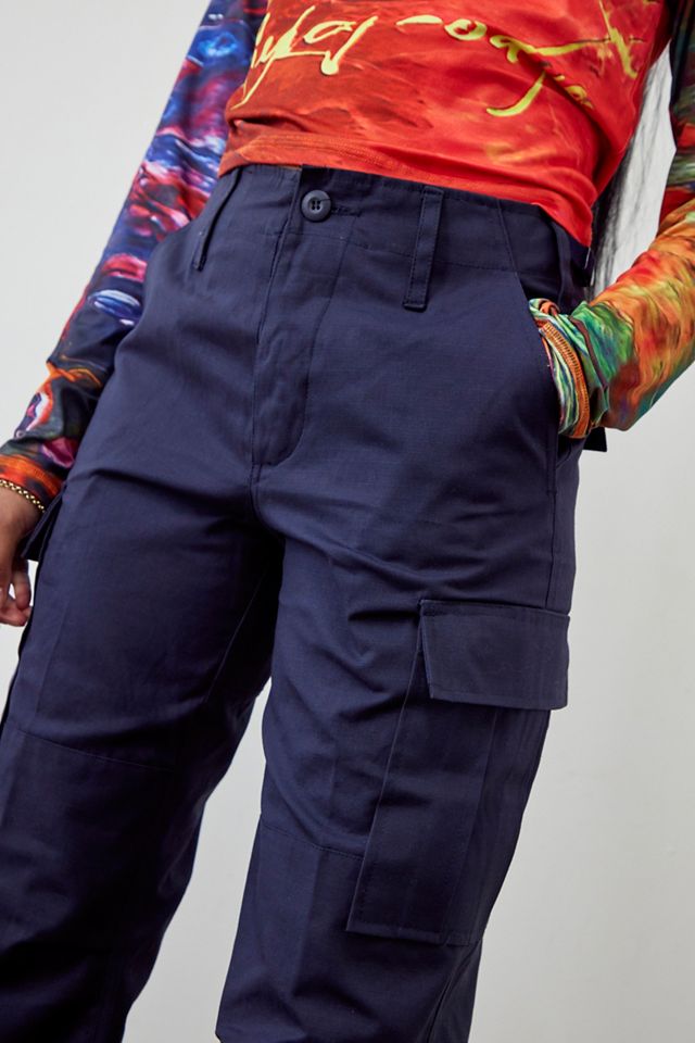 Pantalon cargo en ripstop bleu marine récupéré Urban Renewal #3