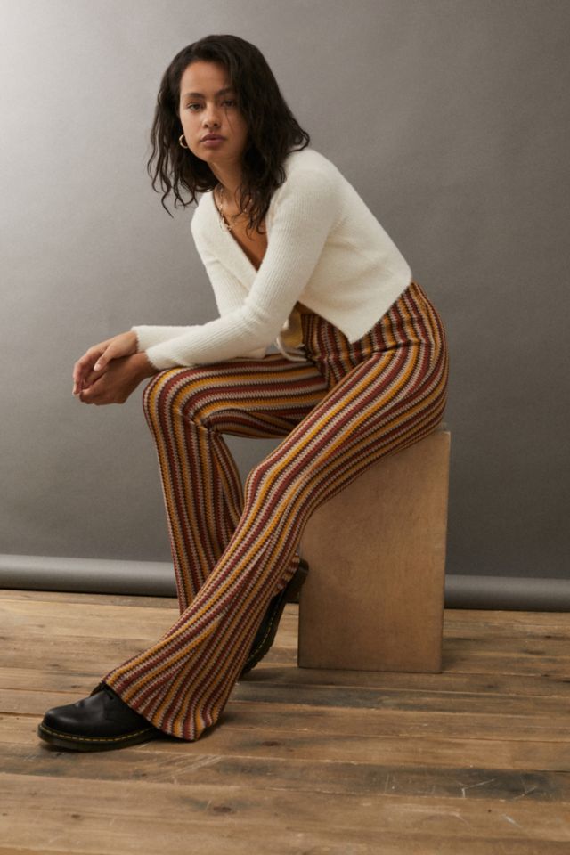 Urban outfitters striped hot sale trousers