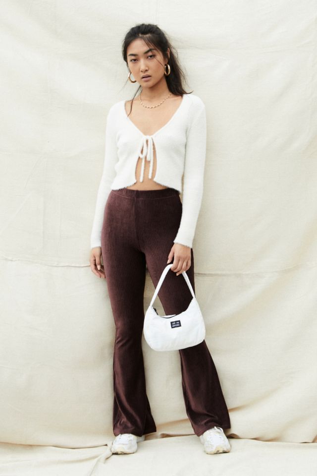 Urban outfitters flared hot sale trousers