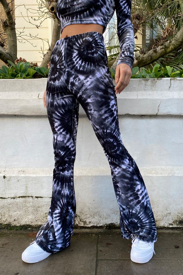 Urban Outfitters Archive - Pantalon évasé tie-dye en velours #1