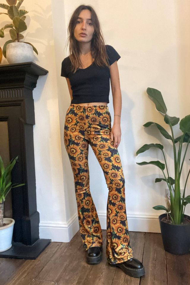 Urban outfitters flared hot sale trousers