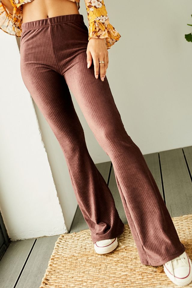 Rib Flared Pants