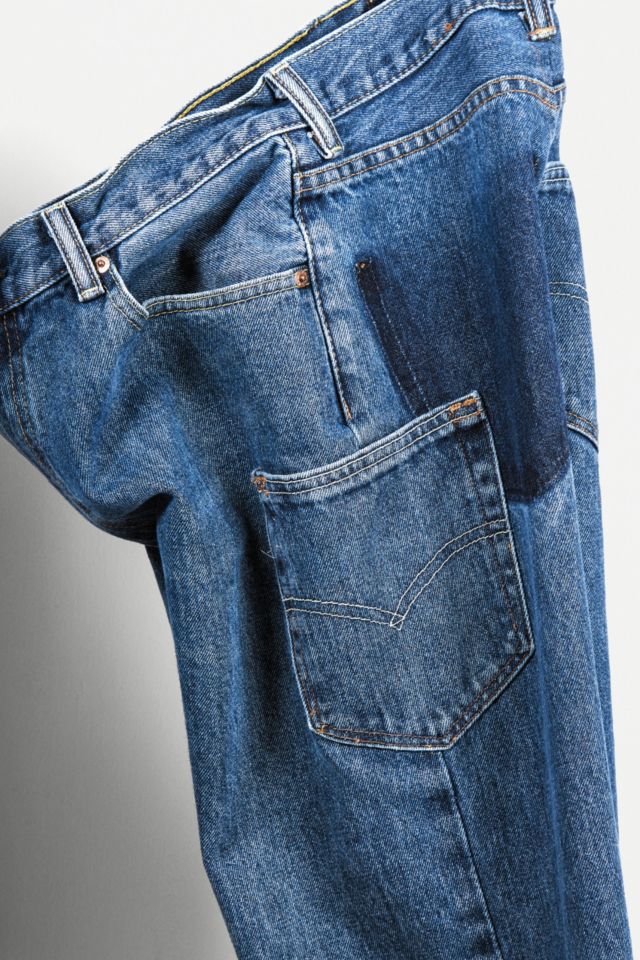 Jeans side outlet pocket