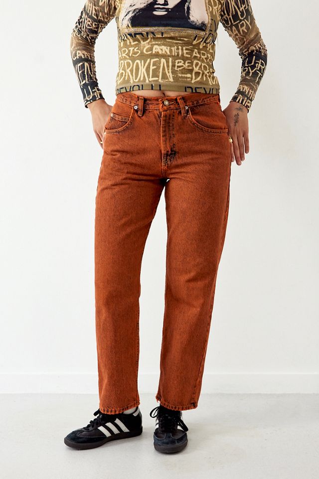Urban Renewal Jeans Wrangler Vintage Tinted Orange #2