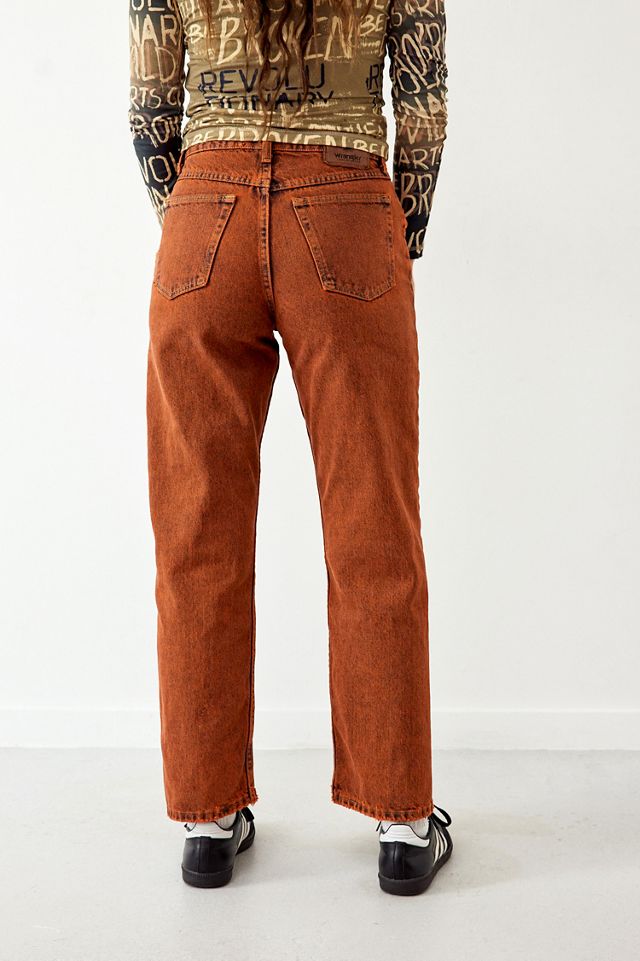 Urban Renewal Jeans Wrangler Vintage Tinted Orange #3