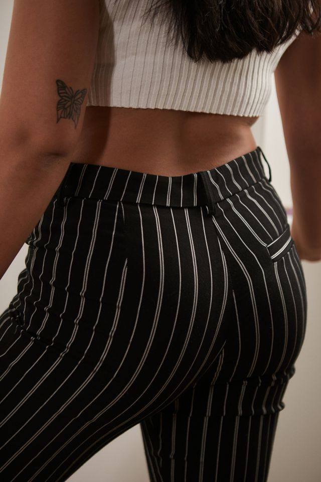 Urban Outfitters Archive Black Pinstripe Flare Trousers #3