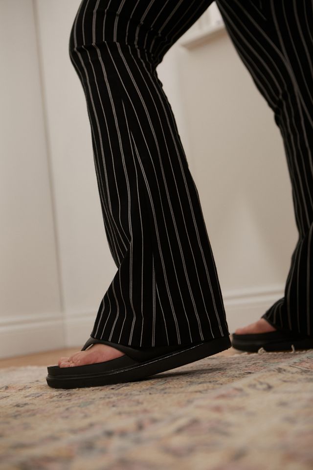 Urban Outfitters Archive Black Pinstripe Flare Trousers #4