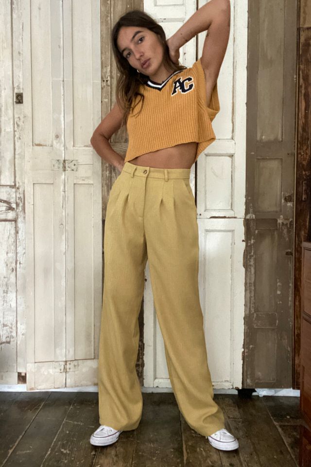 Urban outfitters yellow hot sale pants