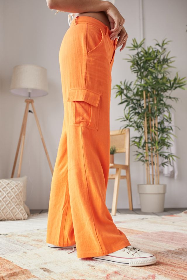 Urban outfitters best sale orange pants