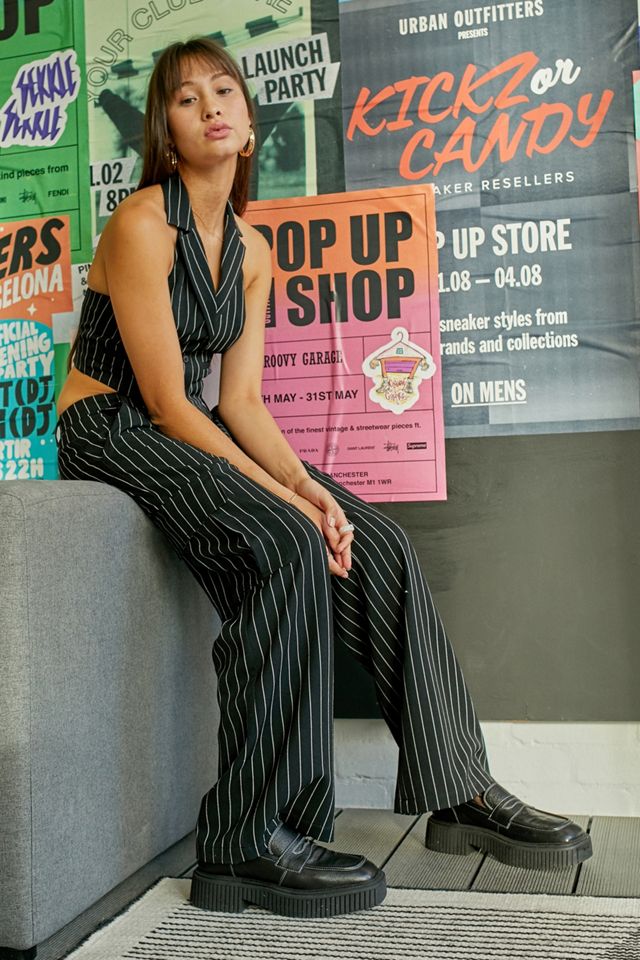 Urban Outfitters Archive Black Pinstripe Cargo Trousers #2
