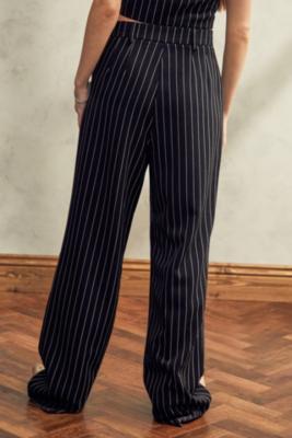 urban outfitters black and white striped pants