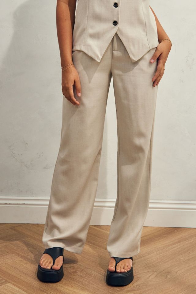 High waisted linen hot sale pants urban outfitters