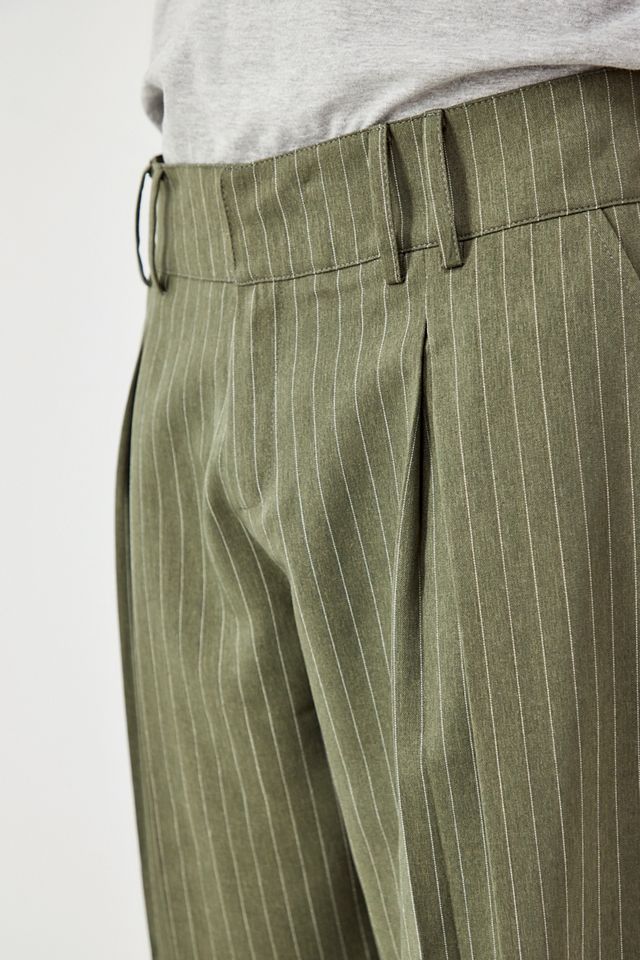 Archive At UO Khaki Pinstripe Ama Pantaloni a gamba larga #6