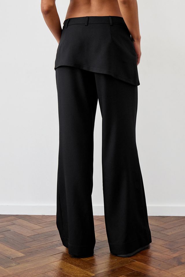 Archive At UO Black La Lune Skirt Over Cargo Pants #3