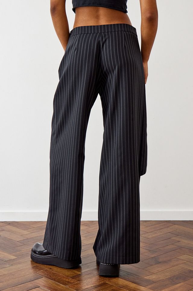 Archive At UO Black Kali Triple Pinstripe Trousers #3